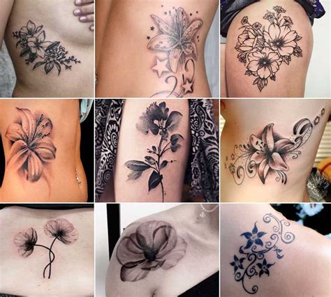 tatuaggio piccolo fiore|Tatuaggi con fiori: significato e 200 immagini